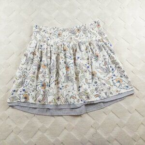 J.Jill Mini Skirt Womens Extra large Floral print Multi Color Pull On